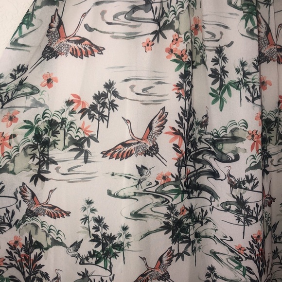 H&M Crane Cream Halter Dress Size 2 - Picture 5 of 10